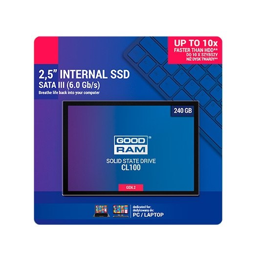 DISCO DURO 2.5  SSD 240GB SATA3 GOODRAM CL100 GEN.3