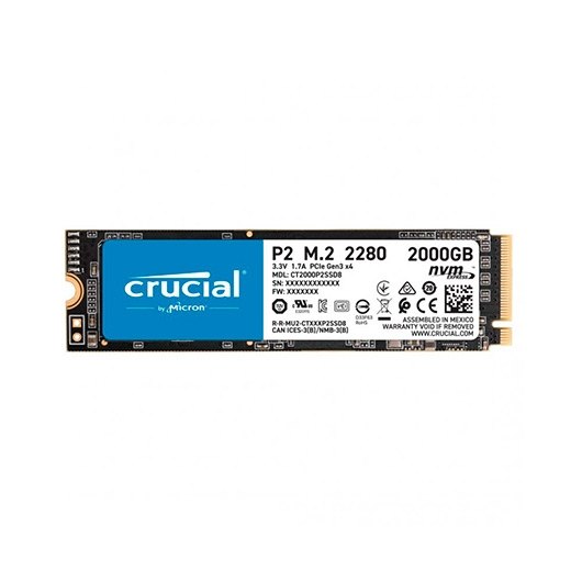 DISCO DURO SSD CRUCIAL 2TB P2  PCIE M.2 2280SS