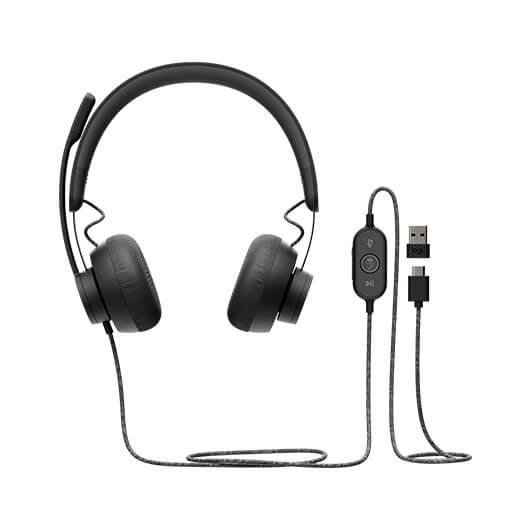 AURICULARES MICRO LOGITECH ZONE WIRED NEGRO