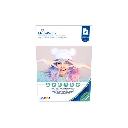 PAPEL FOTOGRAFICO MEDIARANGE MRINK103 A4 BRILLO