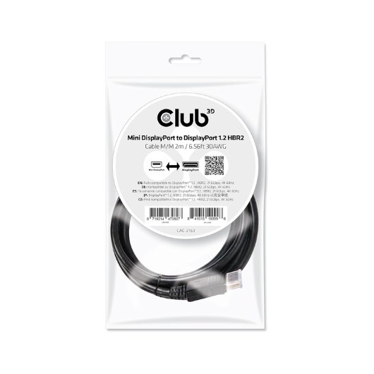 ADAPTADOR ACTIVO MINI-DP A VGA CLUB3D BLACK