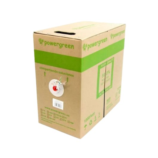 BOBINA DE CABLE PEPEGREEN CAT6 UTP 305M EXTERIOR