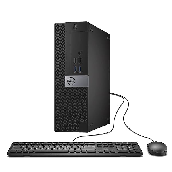 Dell Optiplex 7040 SFF - Ordenador de sobremesa (Intel Core i7-6700, 8 GB de RAM, 256 GB SSD, WiFi, Bluetooth, teclado QWERTY de EE.UU., Windows 11 Pro (reacondicionado)