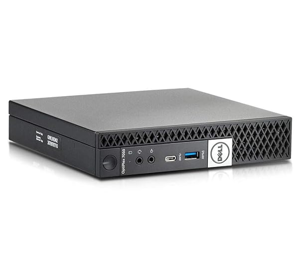 Dell Optiplex 7050 Micro Intel Quad Core i5 6500T - Disco duro SSD (256 GB, memoria de 8 GB, Windows 10 Pro Mini PC de escritorio (reacondicionado)