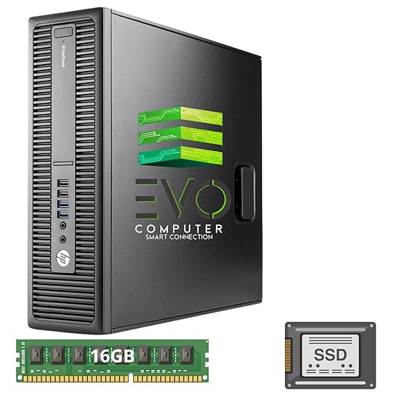HP 800 G2 | Ordenador Sobremesa Intel Core i5 6ª Generación | 16GB RAM | 256GB SSD | Compacto y Potente | Ideal Oficina y Hogar | Windows 11 Pro (Reacondicionado)