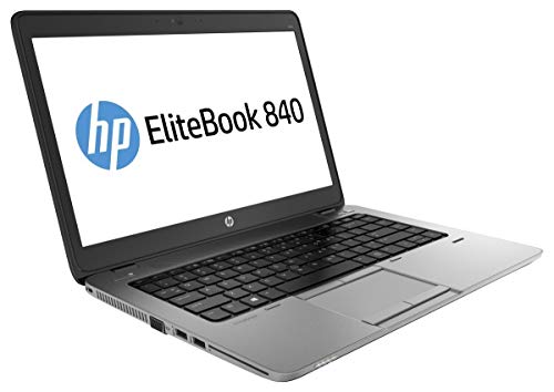 HP 840 G1 - Ordenador portátil 14in (Intel i5-4200U, 8GB RAM, 240GB SSD, Windows 10 Profesional), Negro - Teclado QWERTY (Reacondicionado)