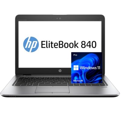 HP ELITEBOOK 840 G3 Portátil 14" i5-6300U 8GB RAM 256GB SSD | Teclado QWERTY Español y Rendimiento Profesional | Windows 11 Pro Reacondicionado
