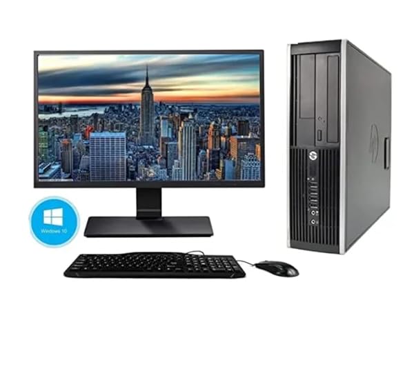 HP Elite 8200 SFF i5-2400 3.1GHz 8GB RAM 500GB HDD Windows 11 Home con Pantalla 22" + Teclado, Ratón y WiFi USB Incluidos (Reacondicionado)