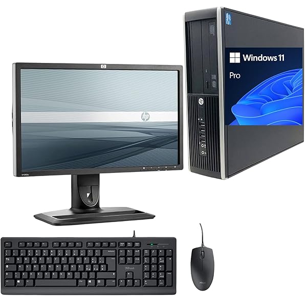 HP Elite 8200 i5-2400 3.1GHz 8GB RAM 240GB SSD Windows 11 Pro con DVD, WiFi y Pantalla 22" + Teclado y Ratón Incluidos (Reacondicionado)