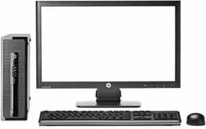 HP EliteDesk 800 G1 SFF - Ordenador de sobremesa + Pantalla 22-inch (Intel Core I5-4570 3.2 GHz, 8GB de RAM, Disco HDD 500GB, Lector DVD, Windows 10 Pro) (Reacondicionado)