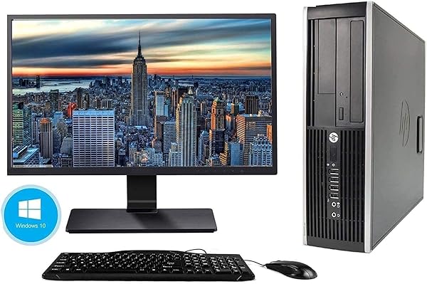 Hp Elite 8300 - Ordenador de sobremesa + Monitor 22pulgadas (Intel Core i7-3770, 8GB de RAM, Disco de 240 SSD+ 500GB HDD, Lector DVD, WiFi,Windows 11 Pro 64) (Reacondicionado) (Sin Periféricos)