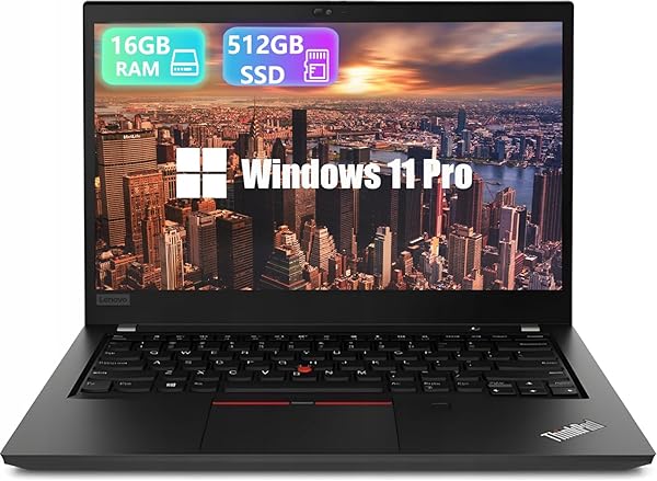 Lenovo Thinkpad T490 - Laptop empresarial, portátil FHD de 14 pulgadas, Intel Core i5-8265U, 16 GB DDR4 RAM, 512 GB SSD, Windows 11 Pro (renovado)